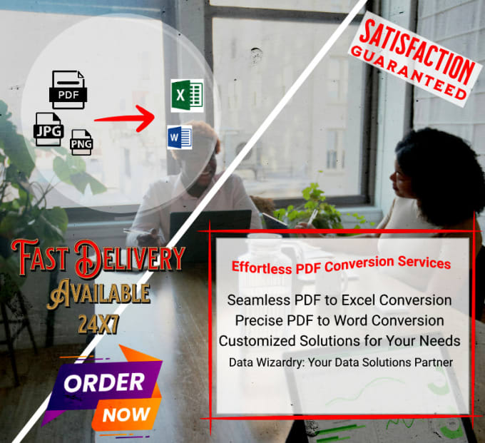 Do the conversion from pdf jpeg png to word excel by vivek nambiar fiverr