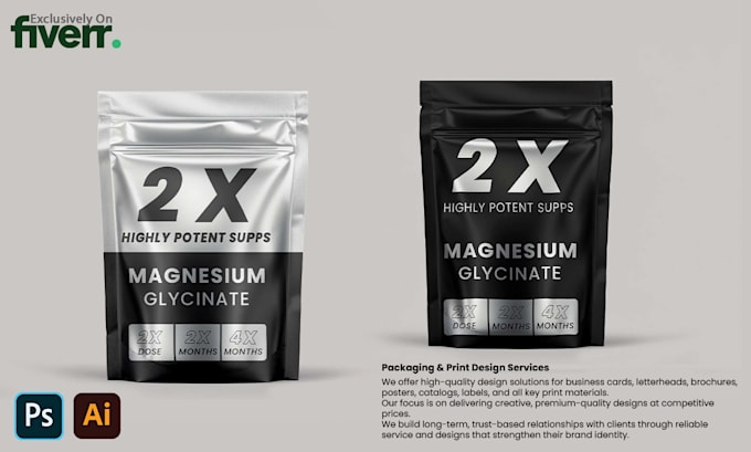 design premium product packaging and label design