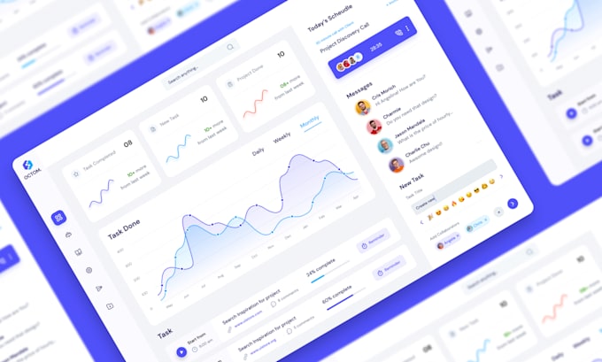 Do dashboard ui ux design, web app design and saas ui ux design in ...