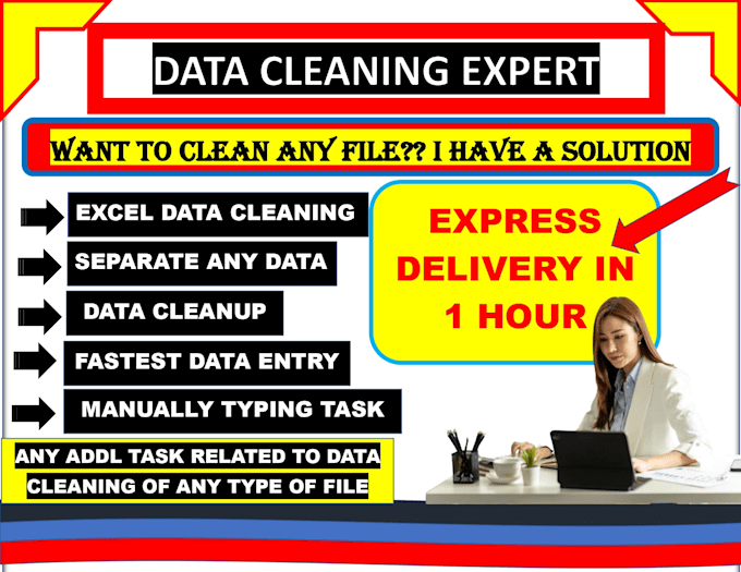 be virtual assistant of data entry, data cleaning, data formatting,data clean up
