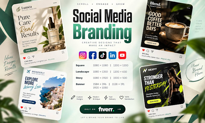 design social media posts and ads