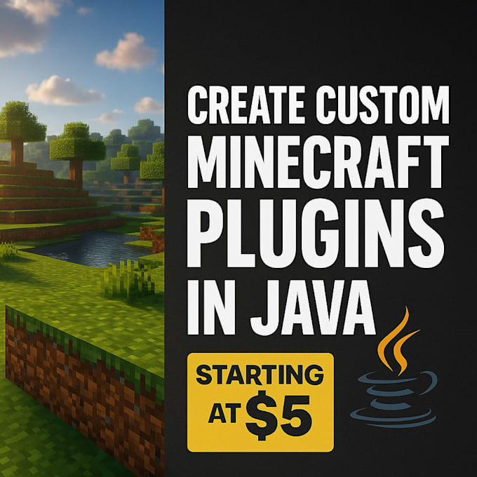 develop high quality minecraft java plugins