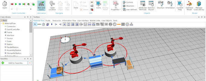 do industrial simulation projects on rockwell arena software