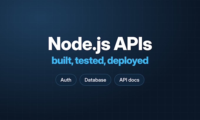 be your node js backend developer for rest api with nestjs or express