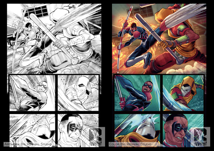 color your comic book or illustration