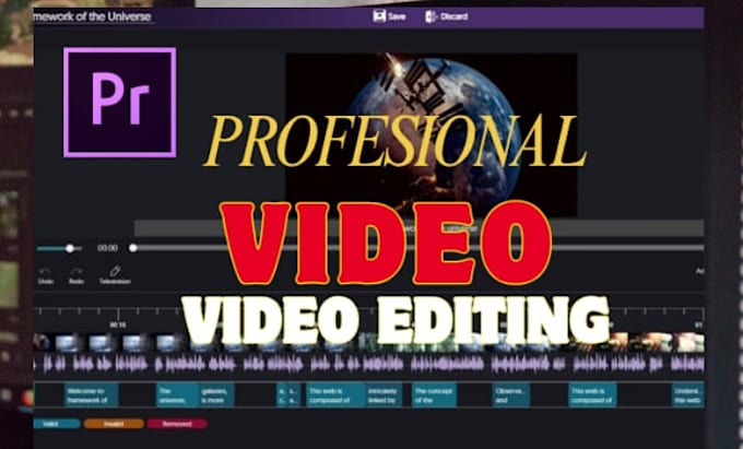 do profesionally video editing