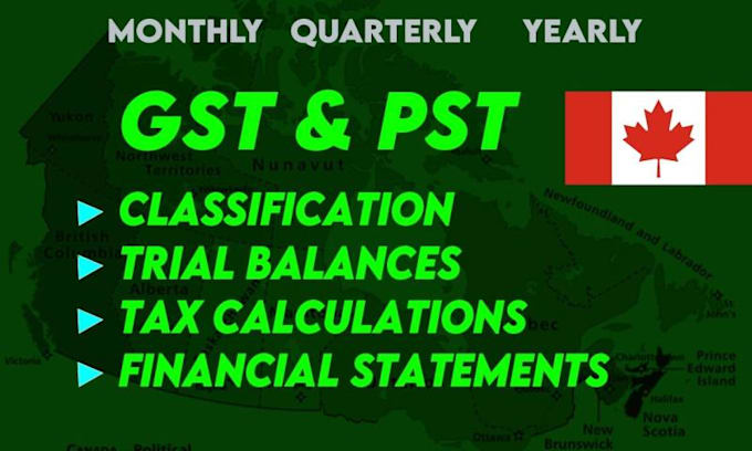 File canadian sales tax, gst, hst, qst, pst by Noorulain298 | Fiverr