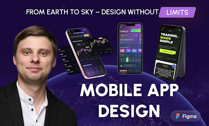 do custom UI UX design for mobile app ios or android