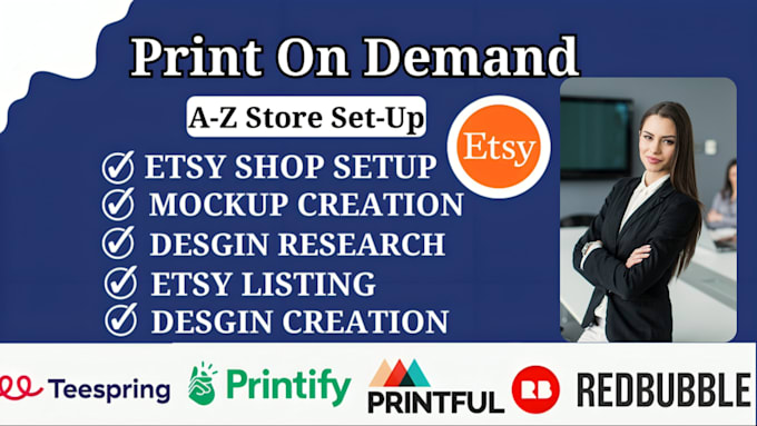 Etsy shop set up print on demand pod store with printify gelato etsy ...
