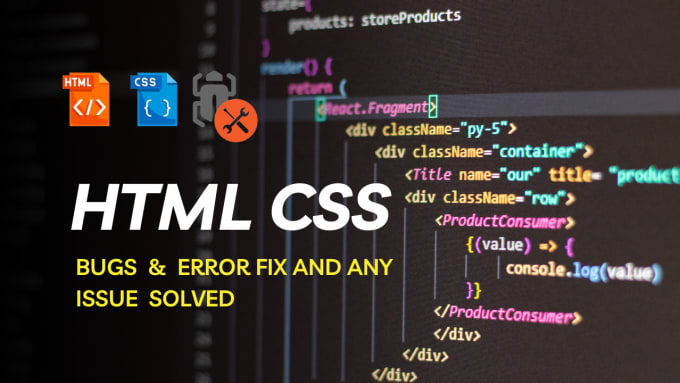 Bugs fix html and css your website by Mahid_rahaman | Fiverr