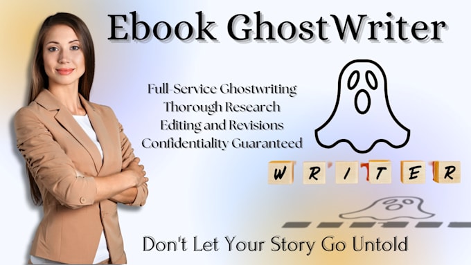be your ebook writer, ebook ghostwriter, non fiction ebook