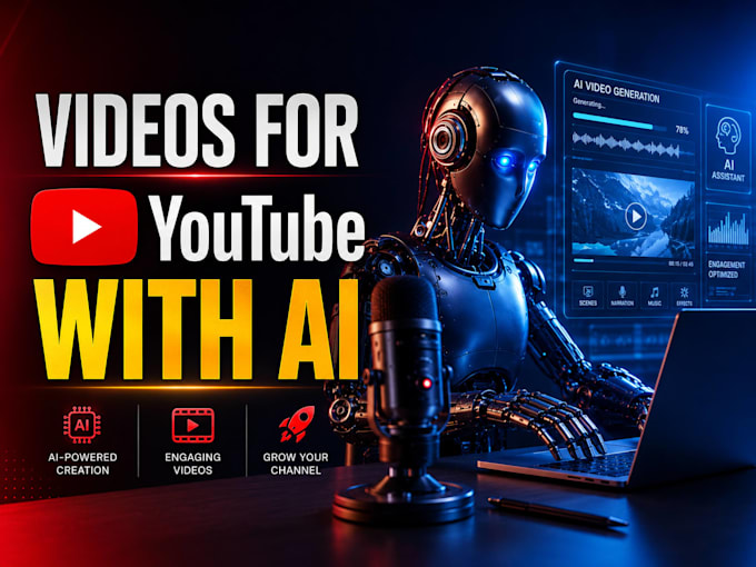 create an ai video art for youtube and social media