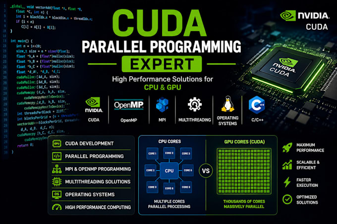 develop cuda parallel computing and multithreading solutions