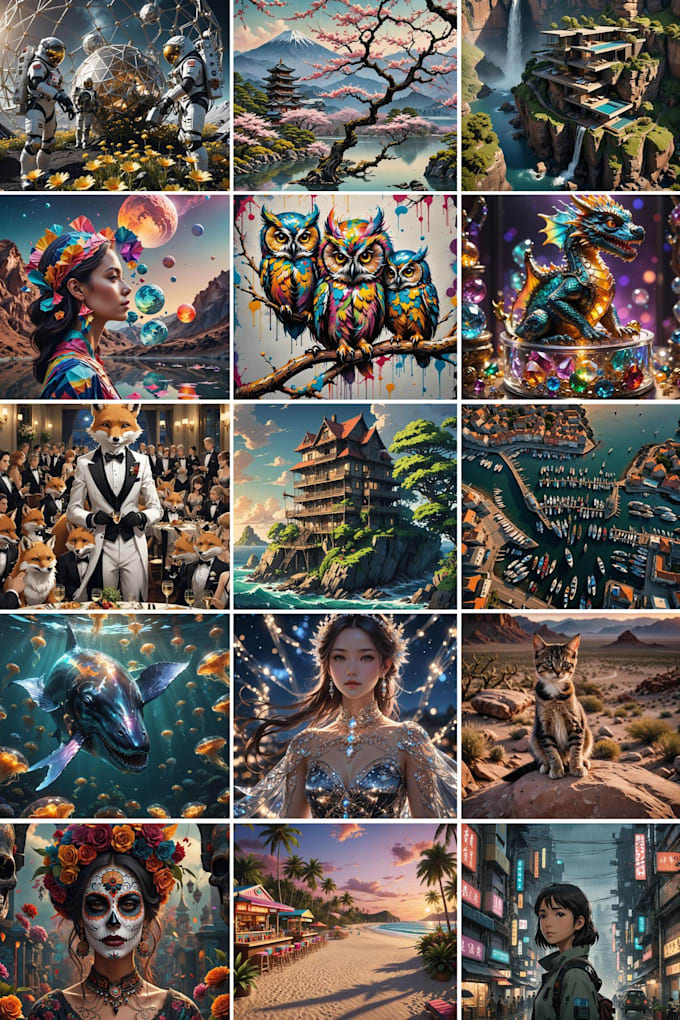 craft ai art, illustrations, and characters that capture the imagination