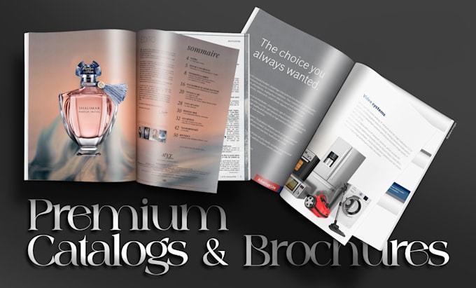 design a luxury catalog, brochure, booklet or brand document