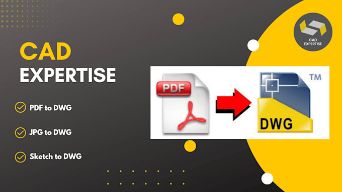 convert pdf, image and sketch to dwg autocad file