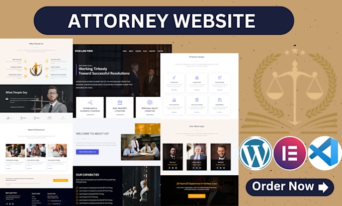 professionally design a lawyer website and a law firm website