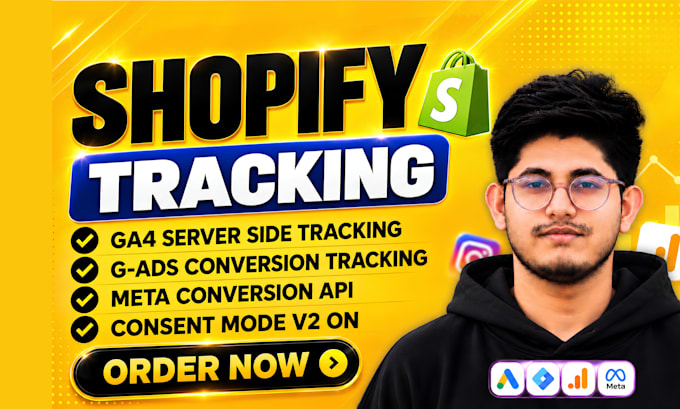 do shopify conversion tracking meta,tiktok,google ads server side tracking