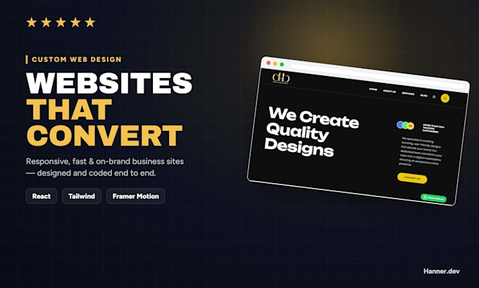build websites and landing pages