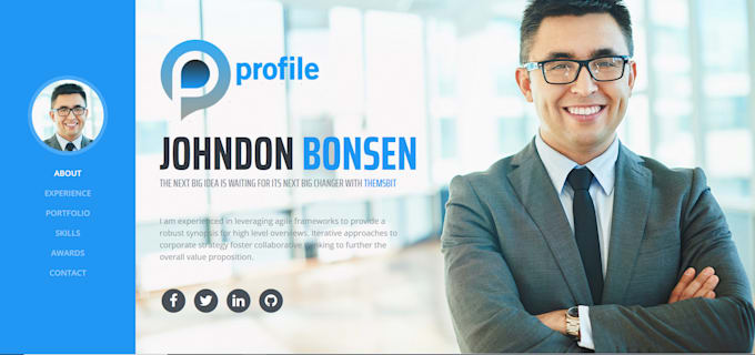 create a portfolio website