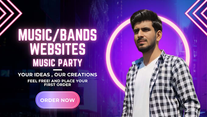 build affordable music, radio, jd artist, musician and podcast engaging website