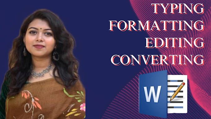 Type, format and convert your documents professionally by S_a_jui | Fiverr
