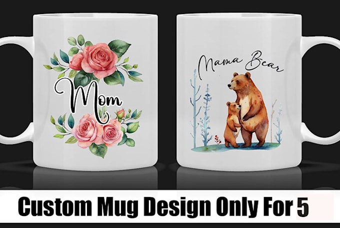 make custom coffee mug design, tote bag, t shirt graphics for your pod business