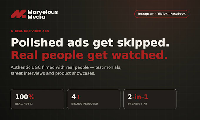 create authentic ugc video ads filmed with real people