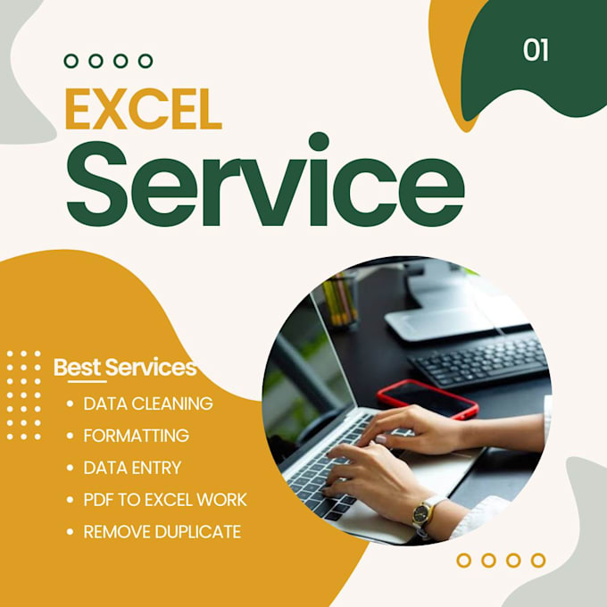 ,i will do data entry, excel data cleaning, copy paste
