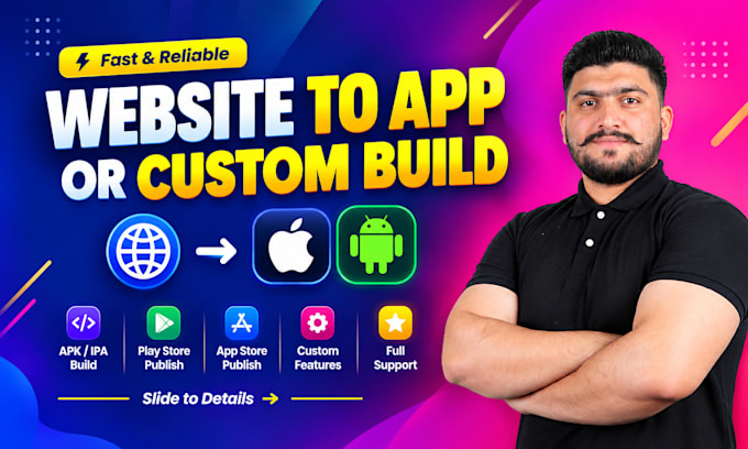convert website to app for android and ios with webview
