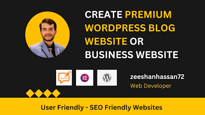 review or create wordpress blog website, business website, author website