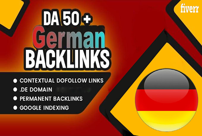 provide white  SEO german dofollowd da backlinks germany link building