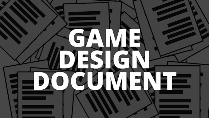 write your game design document