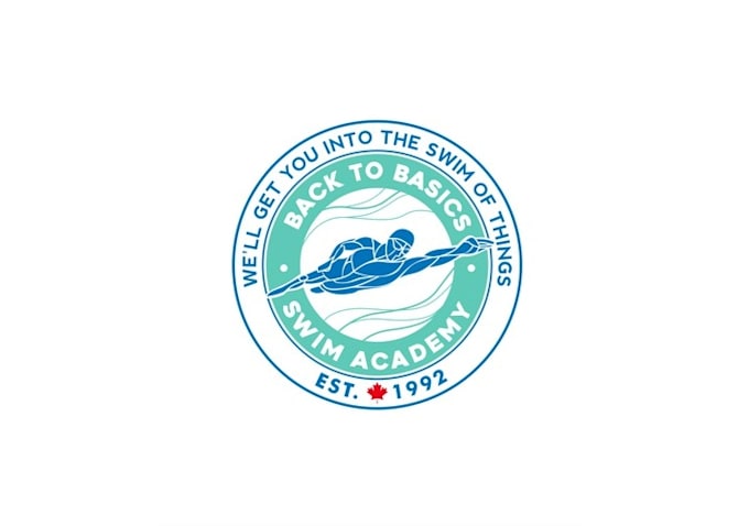 design top quality swimming academy logo