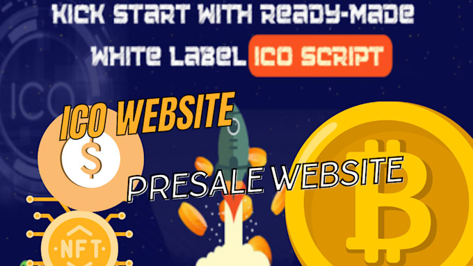 develop ico website, token website, ico presale, web3 dapp, presale website