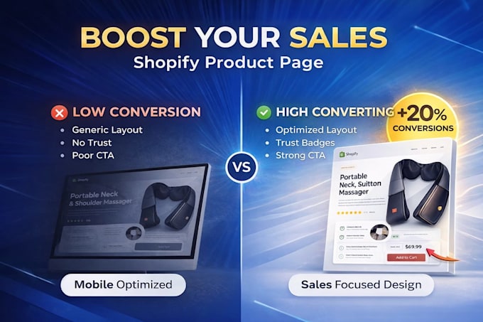 design high converting shopify landing page using pagefly gempages or zipify