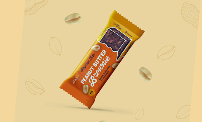 create organic product food packaging, protein bar design and snack bar