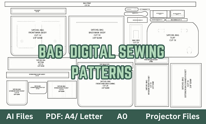 draft sewing patterns for your bag designs