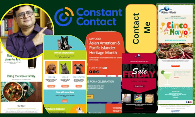 Design constant contact customized email template by Data entry 80 Fiverr