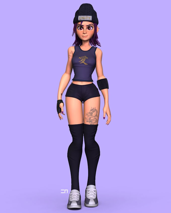 do 3d character, cartoon, stylized character, concept art