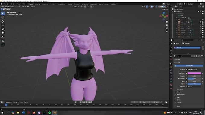 rig, texture and animate 3d vrchat avatars, furry humanoid clothing