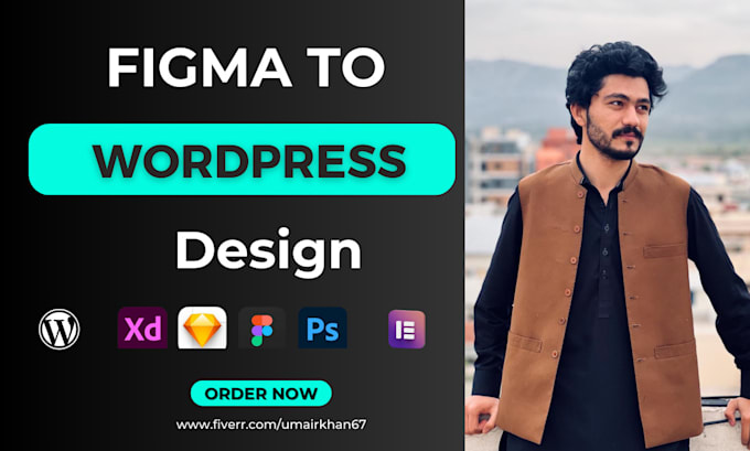 convert figma or psd to wordpress or figma to elementor