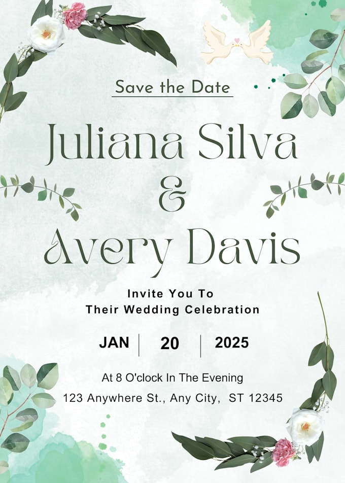 design custom menu, poster and birthday cards