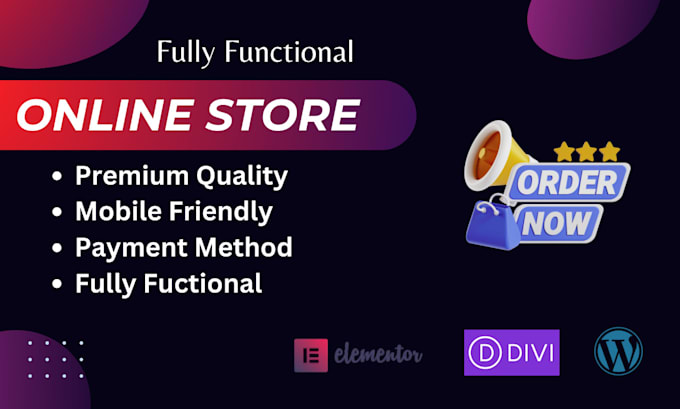 design wordpress ecommerce store, woo commerce website
