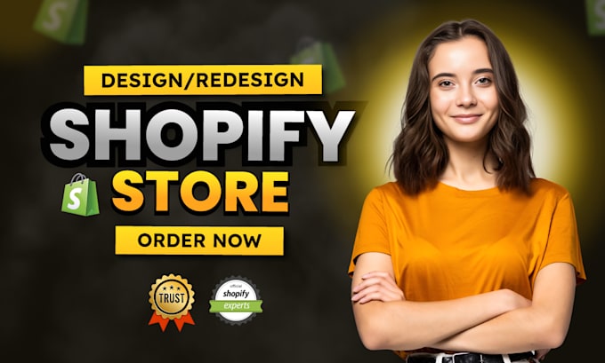 build shopify store design, create shopify dropshipping store or shopify website
