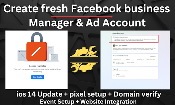 create fresh facebook business manager and ad account
