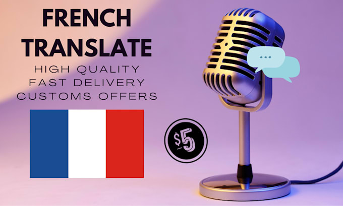 translate your text french and english