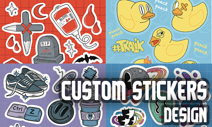 create cool custom stickers for you brand, hobbies, store, ets