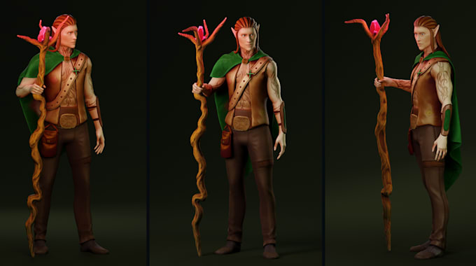 Do 3d stylized character,3d character modeling on blender rig 3d game ...