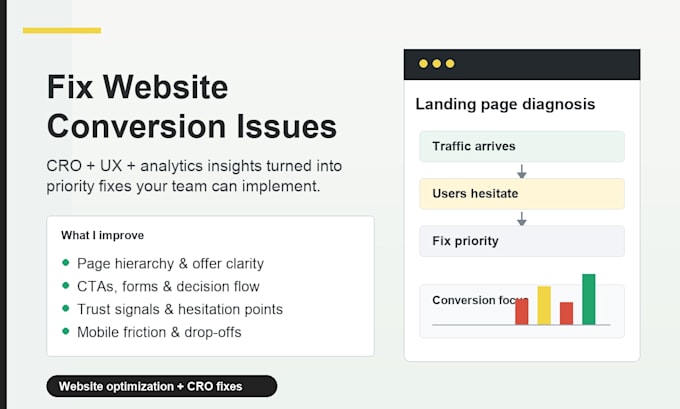 improve your website conversions with cro fixes